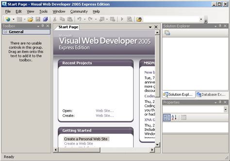 visual web developer 2010 express